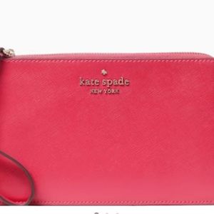 NWT Kate Spade L zip wristlet